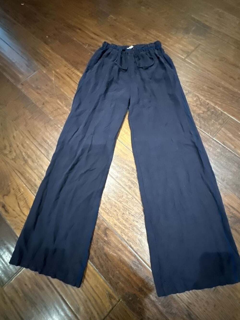 Subdued Women's Navy‎ Wide Leg Drawstring Pull-On Pants